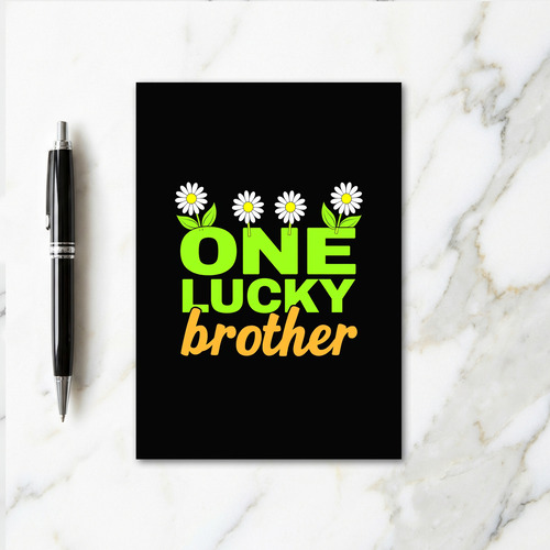 Lucky Brother Daisy Pattern Card
