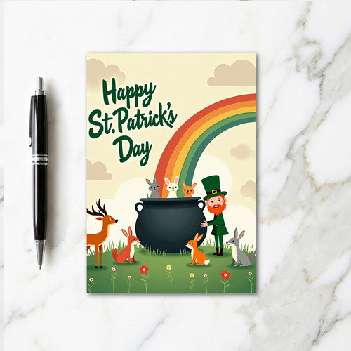 Lucky Bunnies St Patricks Day Card
