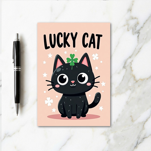 Lucky Cat Fortune Card