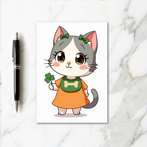 Lucky Cat Friend Card