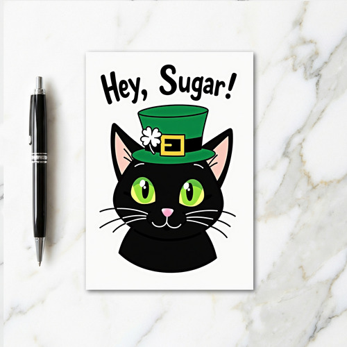 Lucky Cat Hey Sugar Card
