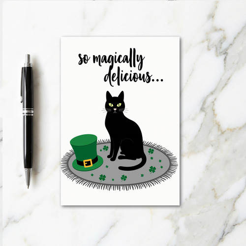 Lucky Cat Magic Scene Card