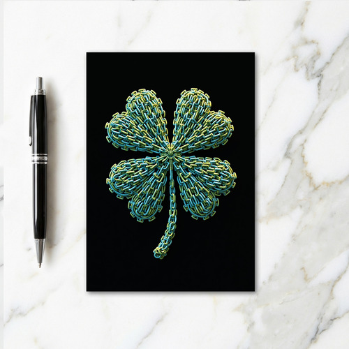 Lucky Chain Link Clover Card