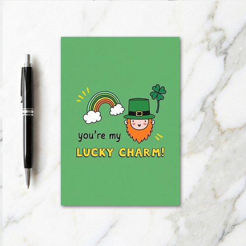 Lucky Charm Leprechaun Card