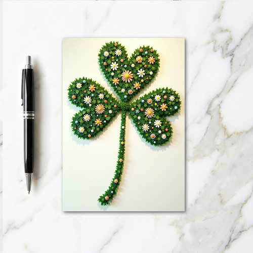Lucky Clover Artistic Card