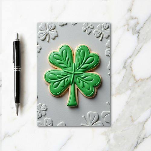 Lucky Clover Cookie Card