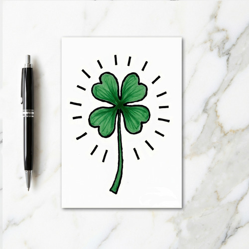 Lucky Clover Dash Pattern Card