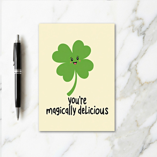 Lucky Clover Delicious Card