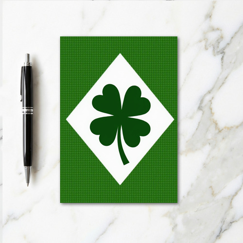 Lucky Clover Diamond Green Card