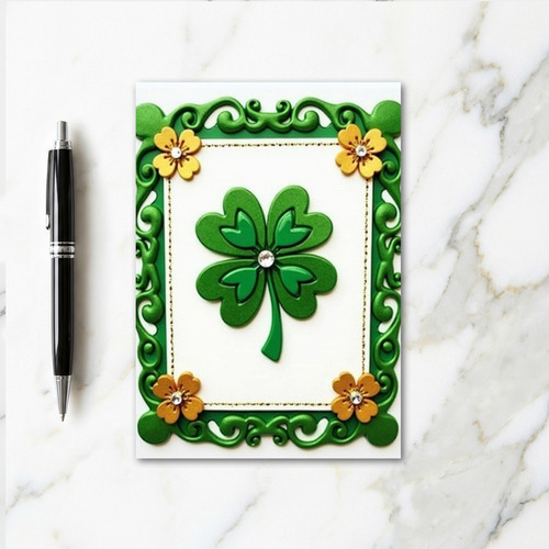 Lucky Clover Festive Card