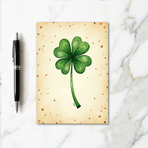 Lucky Clover Fortune Card