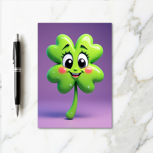 Lucky Clover Friend Happy Card