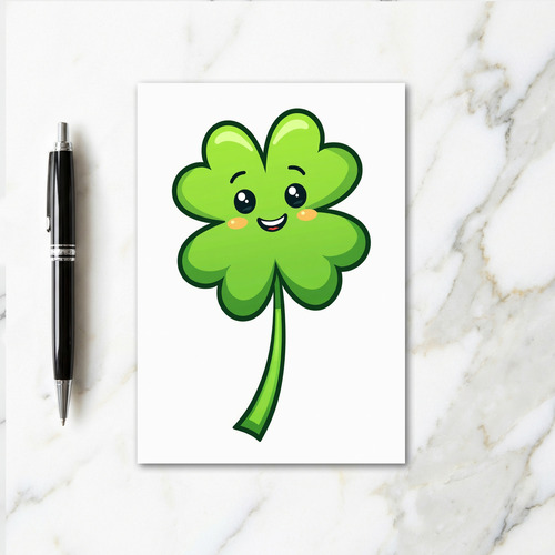 Lucky Clover Friend Smile Card