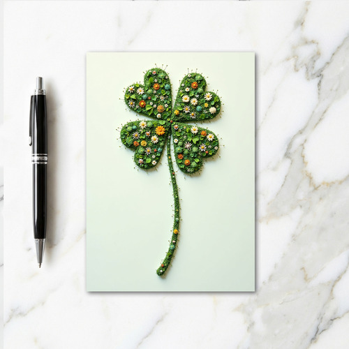 Lucky Clover Garden Art Card