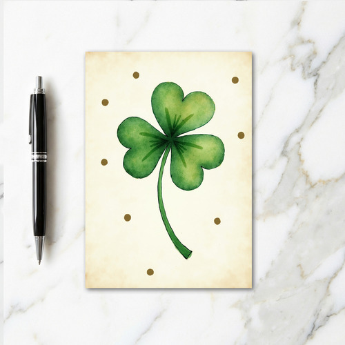 Lucky Clover Good Fortune Card
