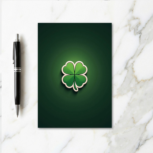 Lucky Clover Green Art Card