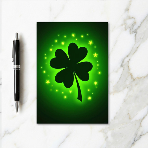Lucky Clover Green Star Card