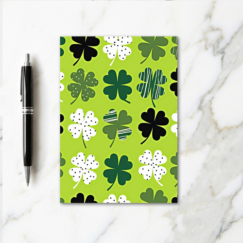 Lucky Clover Green Texture Card