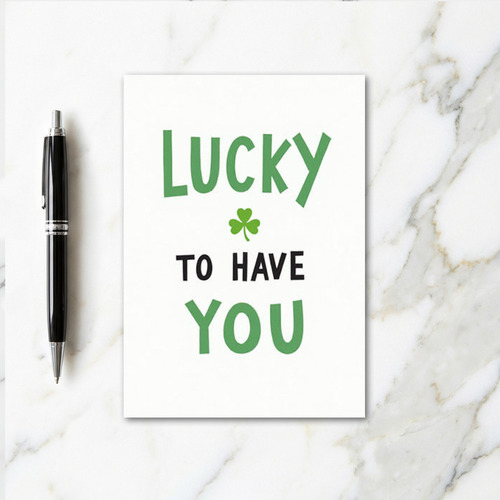 Lucky Clover Green You Card
