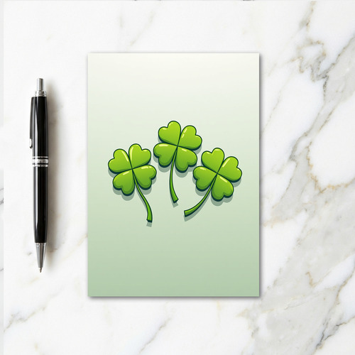 Lucky Clover Greetings Card