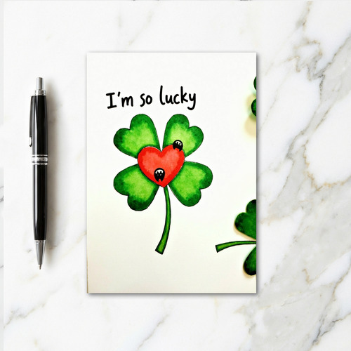 Lucky Clover Heartfelt Card