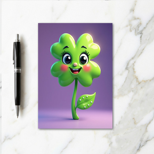 Lucky Clover Hello Card