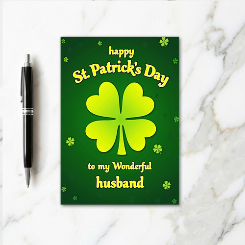 Lucky Clover Husband Card