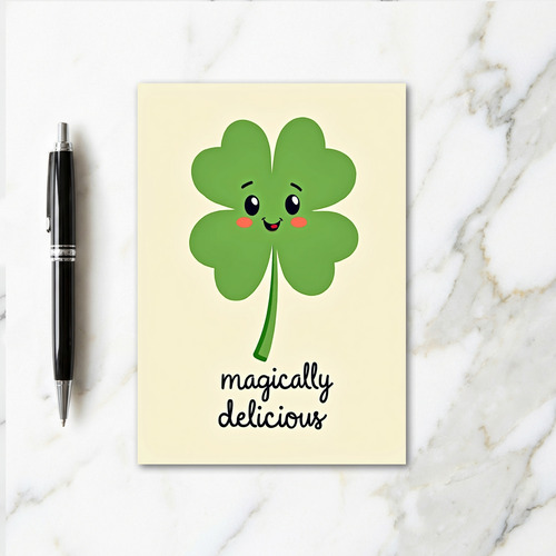 Lucky Clover Illustration Card