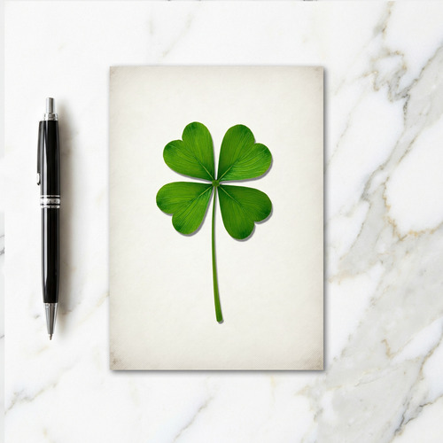 Lucky Clover Leaf Pattern Card