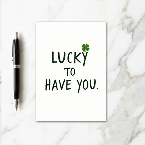 Lucky Clover Message Card