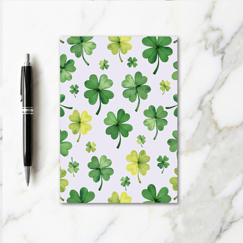 Lucky Clover Pattern Art Card