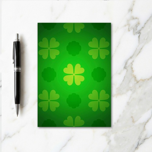 Lucky Clover Pattern Green Card