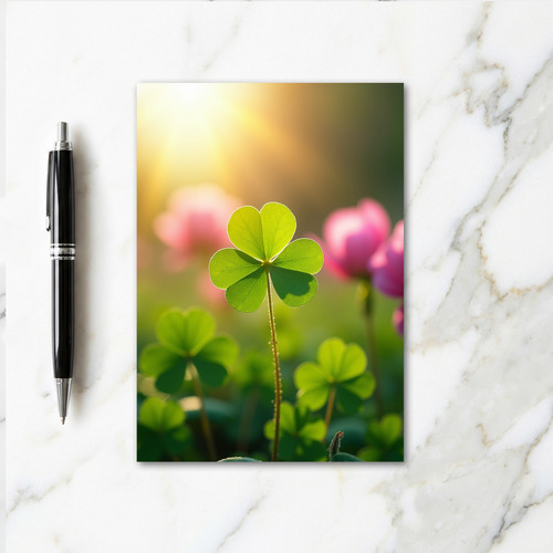 Lucky Clover Photo Greeting Card