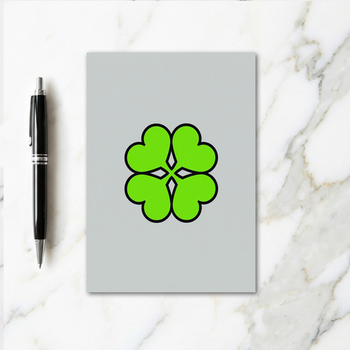 Lucky Clover Simple Best Wishes Card