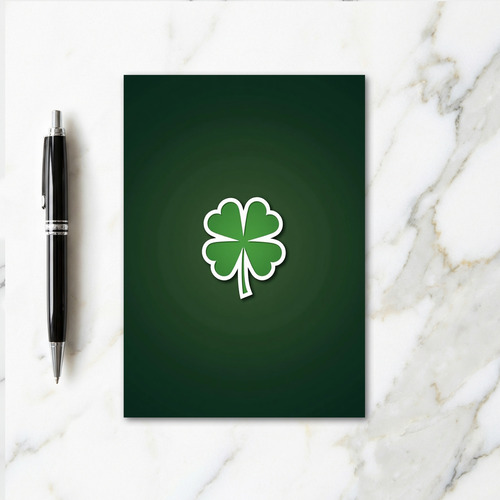Lucky Clover Simple Green Card