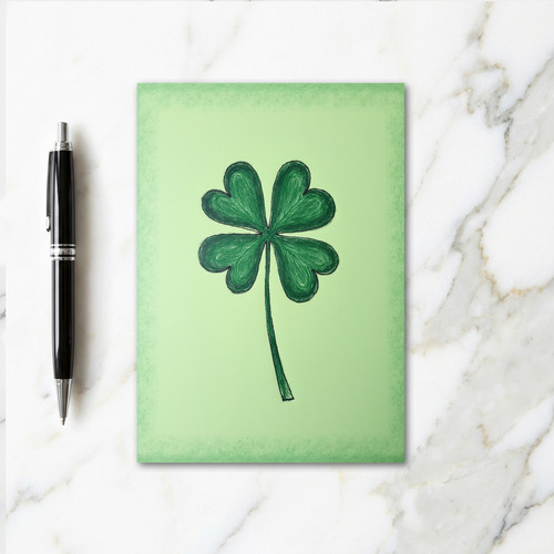 Lucky Clover Sketch Art Card