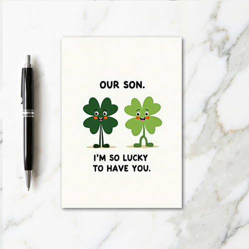 Lucky Clover Son Card