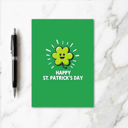 Lucky Clover St Patricks Day Card