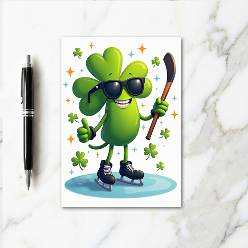 Lucky Clover Star Pattern Card