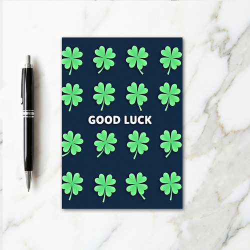 Lucky Clovers Faux Gold Foil Card