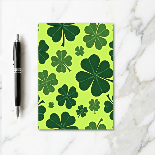 Lucky Clovers Green Scene Card