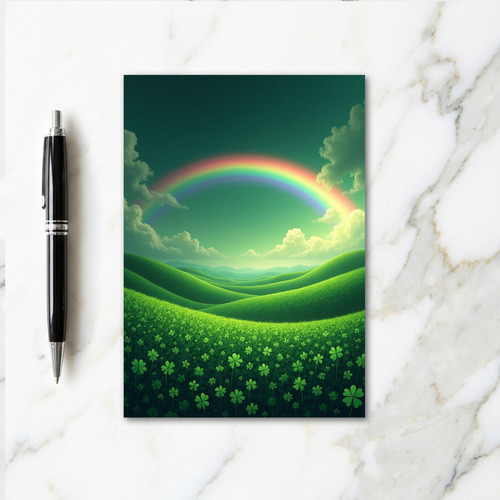 Lucky Clovers Rainbow Card