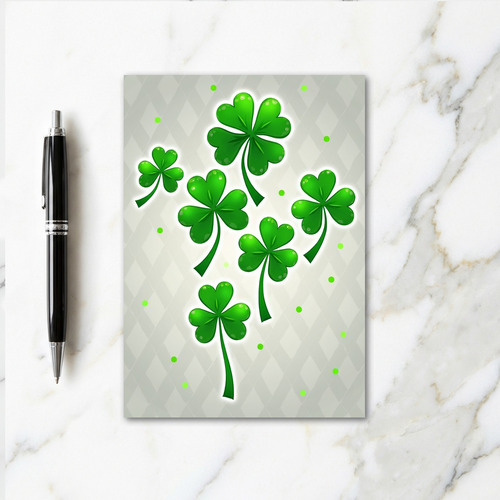Lucky Clovers Shimmering Card
