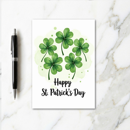 Lucky Clovers St Patricks Day Card