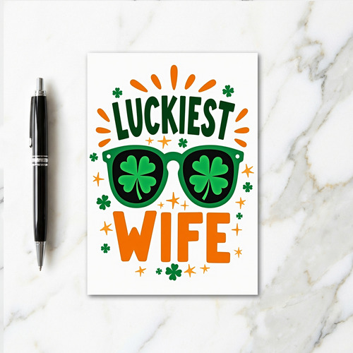 Lucky Clovers Wife Card