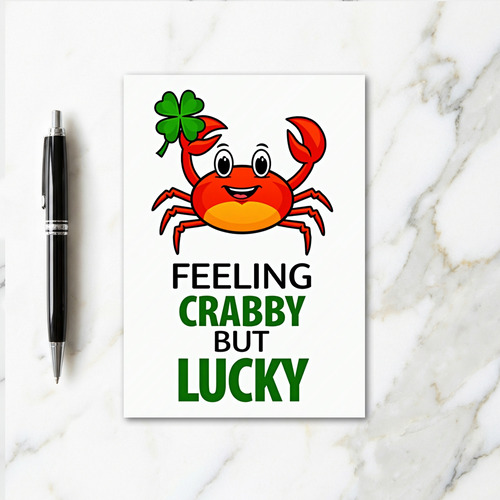 Lucky Crabby Friend Card