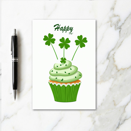 Lucky Cupcake Happy Day Card