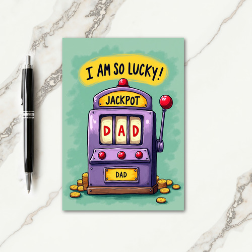 Lucky Dad Gaming Machine Card