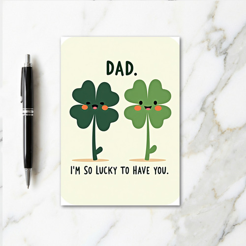Lucky Dad Love Card