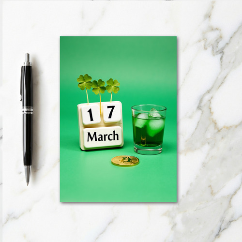 Lucky Day Green March 17 Card